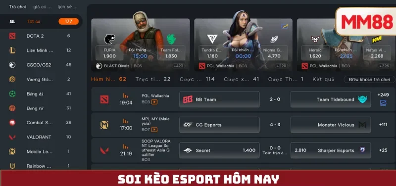 Soi Kèo eSport Hôm Nay